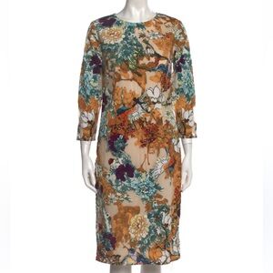 Hemant & Nandita Forrest Applique Sheath Dress, Anthropologie